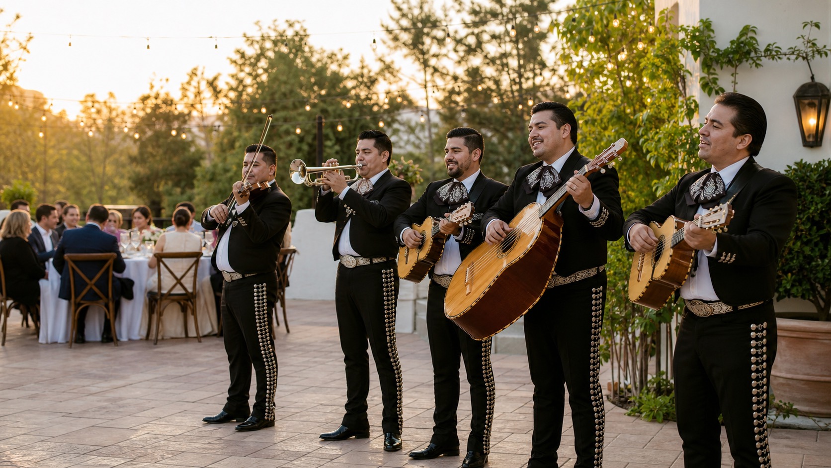 Professional mariachi band in Aurora, Colorado performing at a wedding reception