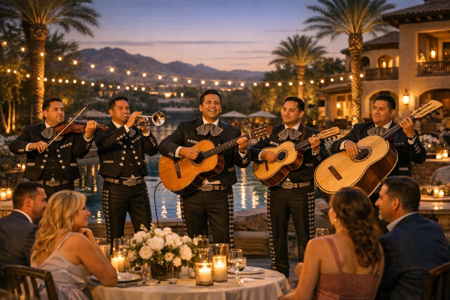 Professional mariachi band in Henderson, Nevada performing at a wedding reception