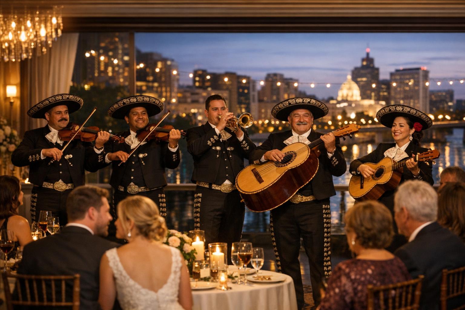 Professional mariachi band in Saint Paul, Minnesota performing at a wedding reception