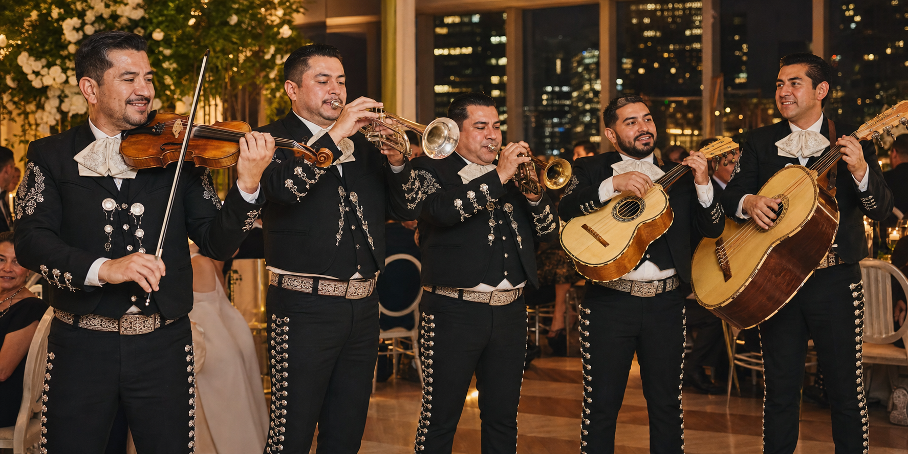 Professional mariachi band in New York City, New York performing at a wedding reception